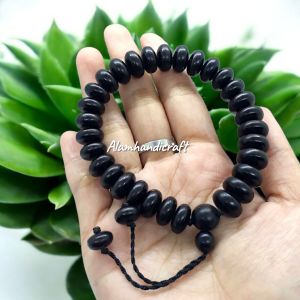 Gelang Kayu Galih Kelor Hitam 33butir ( BARANG SESUAI VIDEO )