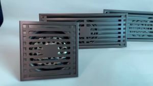 Ga Thoát Sàn Chữ Nhật Chống Mùi Hôi Inox 304 Phễu Thoát Sàn Chống Hôi Màu Xám Đen Cao Cấp - Kt: 30 x 8cm