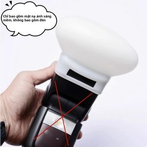 1PC Silicone Flash Diffuser Bounce Dome Soft Cap Tương Thích Với Fujifilm Yongnuo Speedlite - Phụ Kiện Chụp Ảnh