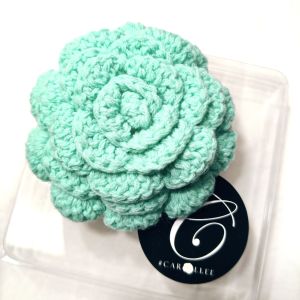 Carollee Large Crochet Flower Brooch