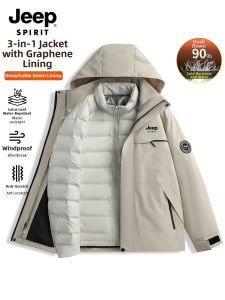 JEEP SPIRIT | Detachable Lining Winter Down Jacket Waterproof