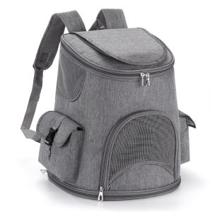 Comfortable round Cylinder Top with Sky Window Pet Backpack Double Shoulder for Cats Dogs And Rabbits Outdoor Travel Bag