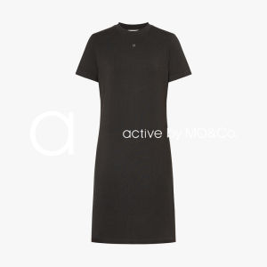 MO&Co. | Active Series Elastic Cotton Short Sleeve Dress