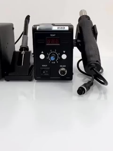 Stasiun Solder 8586 700W 2 in 1 Digital Display SMD Ulang Hot Air Gun Solder Besi 220V ESD Las Pematrian Alat Perbaikan/ Tampilan Digit Alat solder Display Soldering Station