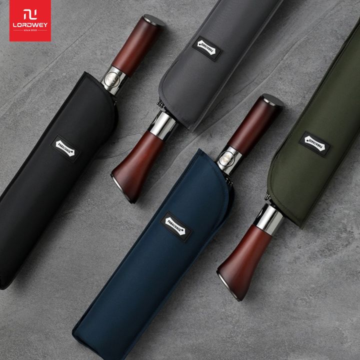 Lordwey & parachase ô tay cầm bằng gỗ sang trọng ô tự động chống gió ...