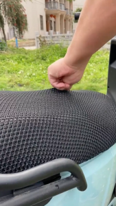 Universal 3D Mesh Motorcycle Seat Cover Breathable Cushion AntiSlip Waterproof Heat-resistant Damp-proof Motorbike Accessories Black Anti-slip Protector Electric Bike Seat Covers