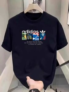 เสื้อยืดคู่รักแขนสั้นผ้าฝ้ายแท้ฤดูร้อน เสื้อเชิ้ตคอตตอนหลวมๆ ทรงปกติ สวมใส่สบาย ระบายอากาศได้ดี