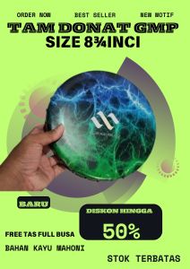 TAM DONAT UKURAN 8¾ INCI HEAD MIKA ZEUS GMP DAN TAM DONAT AHA ASLI FREE TAS FULL BUSA