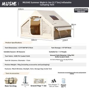 Camping Tent Waterproof Sunproof Inflatable Large Space