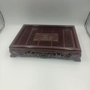Khay Trà Chữ Nhật Màu Nâu Gỗ Kích Thước 20*30 CM Sang Trọng Bền Đẹp Cho Phòng Khách Gia Đình