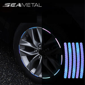 New Style Car Wheel Reflective Sticker Night Safety Warning Strip Motorcycle Bike Auto Wheel Hub Reflector Strips