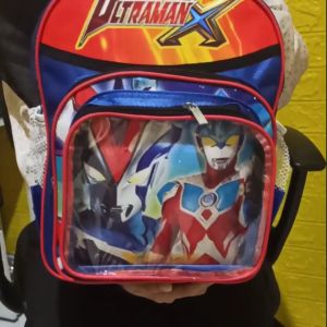 Qiala - Tas Ransel Anak Sekolah Pria Wanita Untuk TK PAUD Motif Gambar Kartun Free Tepak Makan