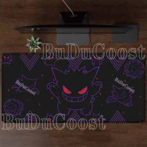 Bandai | Tấm Lót Chuột Anime Gengar Pokemon Cỡ Lớn Đế Chống Trượt In HD Kích Thước XXL Dùng Cho Chơi Game PC Và Văn Phòng Chất Liệu Cao Su