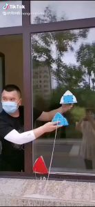 Bộ Lau Kính Nam Châm 2 Mặt Thông Minh