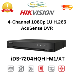 SG LOCAL HIKVISION 4 Channel DVR: iDS-7204HQHI-M1/S / iDS-7204HQHI-M1/XT + supports Dahua CVI TVI AHD and Analog Mode.