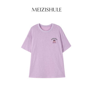 Retro Washed Cotton T-Shirt Loose Short Sleeve
