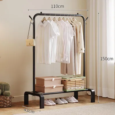 Moveable Double Rod Closet For Bedroom