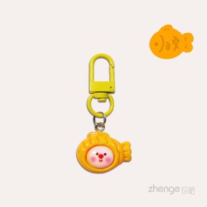 Cartoon Cute Loopy Ruby Beaver Fish Cake Keychain Bag Pendant Couple Best Friend Gift Creative Festival Supplies