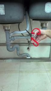 Bộ Xi Phông Ngăn Mùi Ngăn Tắc Chậu Rửa Bát Hai Hố Hai Bầu Lọc 11Cm