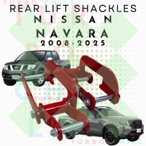 ERMETIQ REAR LIFT SHACKLES 2.5INCHES for NISSAN NAVARA D40 2008-2025 YEAR MODEL