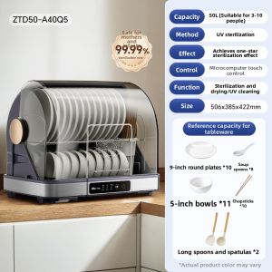[China Plug Without Adapter] Bear | Multi-Function UV Disinfection Cabinet for Home Use