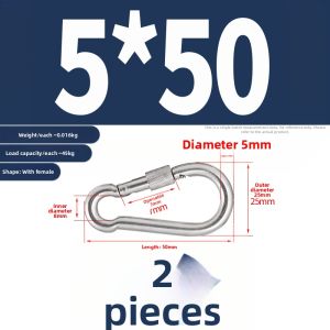 POWER&STRONG | Multi-purpose Stainless Steel Carabiner 304