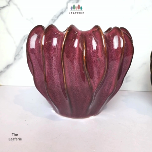 The Leaferie Elo plant pots (2 colours) Ceramic flowerpot flowerpots flower pot planter planters