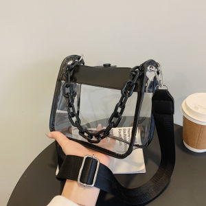 Fall Fancy Small Super Popular Crossbody Mini Bag Female 2024 New Arrival Shoulder Beach Jelly Transparent Bag