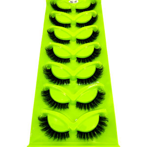 HBZGTLAD 7 pairs cat eyelashes fluffy artificial mink eyelashes natural appearance false eyelashes daily party reusable cosmetic