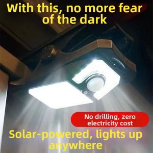 BAIXITANG | New Solar Motion Sensor Super Bright Garden Clamp Lamp