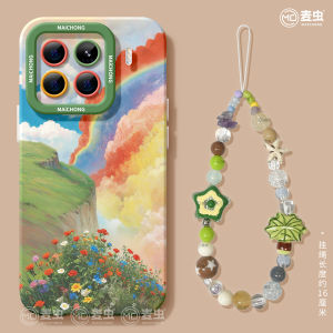Rainbow Cartoon Silicone Phone Case for Xiaomi 17 pro 13 Ultra 12 pro Max 14 Youth Edition Full Cover Protective Shell Women Style