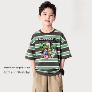 NASA Kids Cotton T-Shirt Boys Short Sleeve Breathable Comfortable Spring Summer Autumn Wear for Children 3-14 Years Old