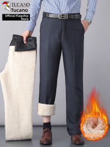 TUCANO | Warm Thicken Straight Pants For Middle-aged And Elderly Men