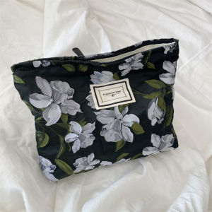 Paul 1763 Floral Embroidery Underarm Bag for Girls 3D Fashionable French Blue Flower Single Shoulder Bag Student Satchel