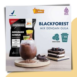 JPS Mix Black Forest 1 kg Bubuk Minuman Cokelat Blackforest Dengan Gula / Chocolate Powder / Serbuk