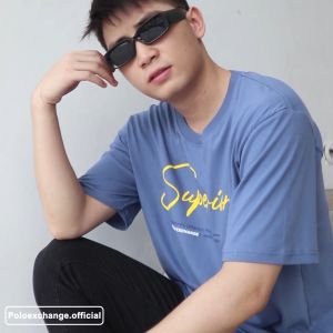 Kaos Distro Premium Pria Wanita Polo Exchange Superior Sablon Bludru Pasta Katun - 10135