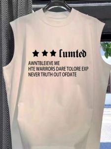 Áo Vest Thể Thao Bóng Rổ Phong Cách Mỹ Cho Nam Mùa Hè Mới Thiết Kế Cotton Nguyên Chất Rộng Rãi Không Tay in Họa Tiết Thường Ngày