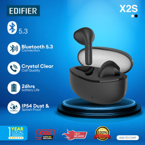 Edifier X2s Wireless Bluetooth Headset 5.3 - AI Noise Cancellation IP54 Waterproof Game Mode UP TO 24 HOURS