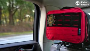 RHINO RESCUE | RHINO RESCUE Large Car First Aid Kit IFAK POUCH Molle Medical Pouch for Travel Hiking Camping (Empty Bag)