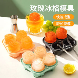Rose Whiskey Ball Ice Maker Silicone Mold Food Grade Kitchen Tool for Home Use Ice Tray round Ball Shaped Ice Cubes