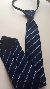 Ardour Mens Business Zipper Color Tie Formal Dress Wedding Accessories Korean Lazy Black Blue Necktie