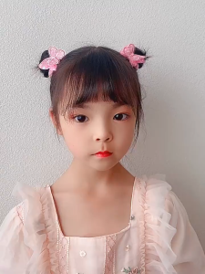 DBI Ikat Rambut Anak Perempuan Bentuk Kupu-Kupu 2IN1 Kunciran Rambut Manik-Manik Kilau Sequin 2 IN 1 Hairband Gradasi Butterfly Hair Tie Lucu