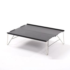 SHANNAIER | Mini Folding Aluminum Table with Shot Blasting and Thickening Craft Outdoor Camping BBQ