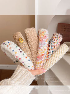 Candy Plush Hairband: A Stylish Solution for High Forehead Face Washing