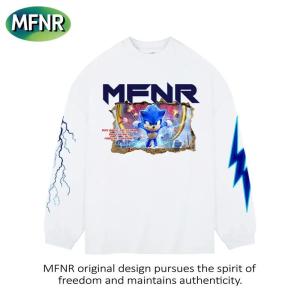 Áo Thun Cotton Dài Tay Phong Cách Đường Phố Mỹ Thường Ngày Cho Cặp Đôi Mùa Thu Mới Áo Thun Cotton Nguyên Chất Cổ Tròn Tay Dài