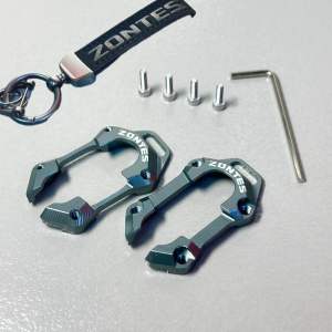 zontes 368G 350E Alloy Key Remote Control Cover Protection Decoration Moto Motorcycle Product(one set key chain)