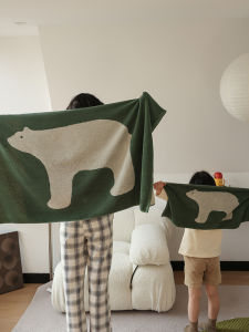 หมีขั้วโลกเด็กผ้าฝ้ายแท้ผ้าขนหนูน่ารักสำหรับล้างหน้าใช้ในบ้านอาบน้ำผ้าฝ้ายล้วนสำหรับผู้ชายและผู้หญิงอ่อนนุ่มดูดซับน้ำขนไม่หลุดร่วง