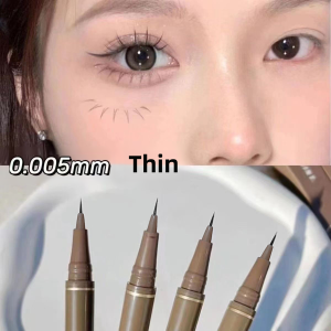 Ultra-Fine 0.01mm Eyeliner Pen Soft Brush Head Waterproof Sweat-Proof Smudge-Proof for Lower Lashes Caterpillar Drawing