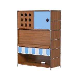 CHOSE | Customizable Standing Cat Storage Cabinet Walnut