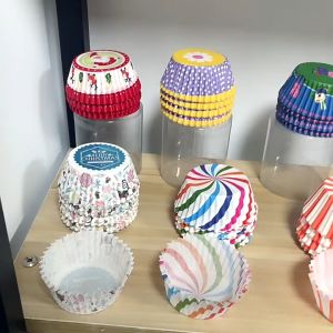 (100 Pcs) Cup Kertas Karakter | Paper Cupcake Motif Karakter Lucu | Kertas Cupcake Motif Kartun